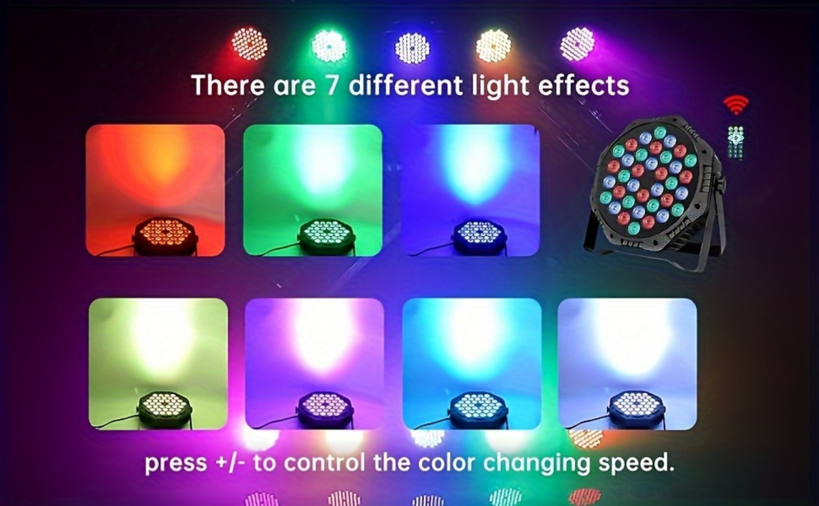 LED Stage Light, DMX Control, RGB, 20/12/10/8/6/4/2/1pc for Stage and Party Lighting detail image - detail view 17