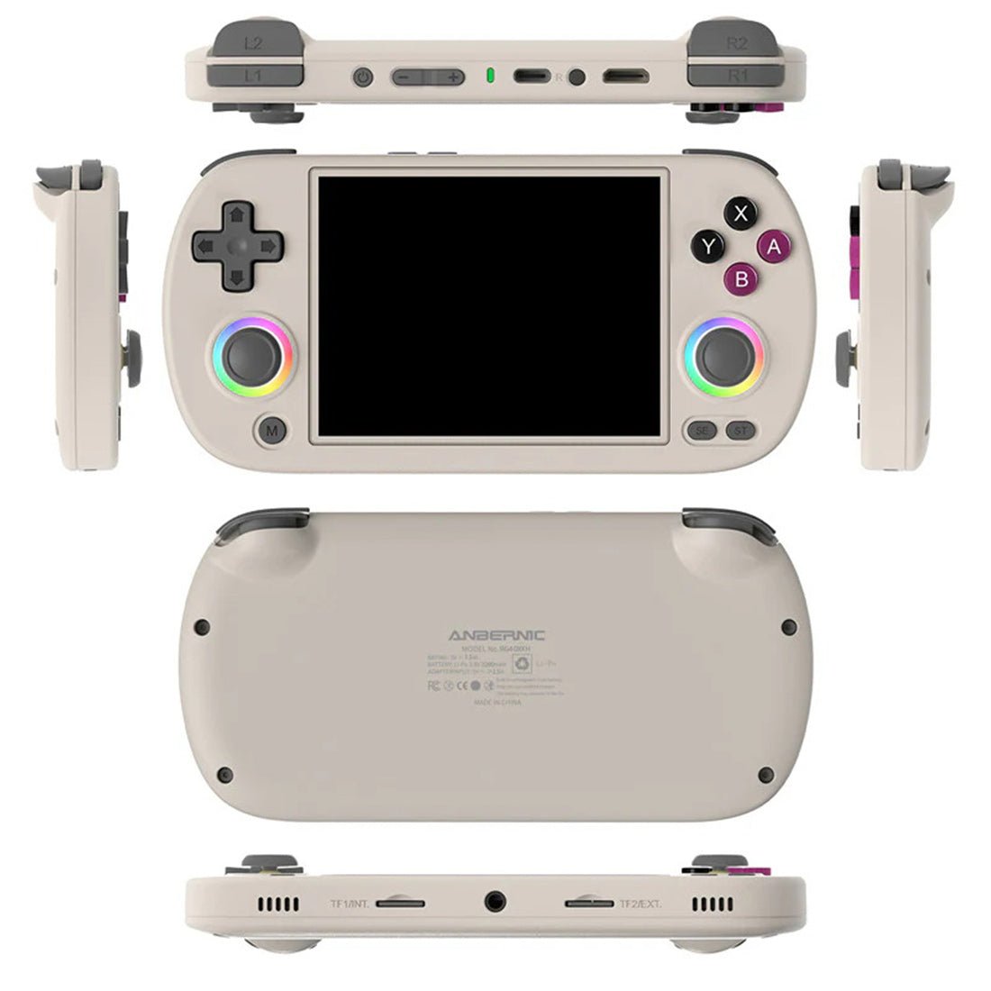 Handheld Game Console Anbernic RG40XX H with 4.0-inch IPS OCA Full-Lamination, 32GB+128GB or 32GB+256GB Options, 3200mAh Battery, Linux
