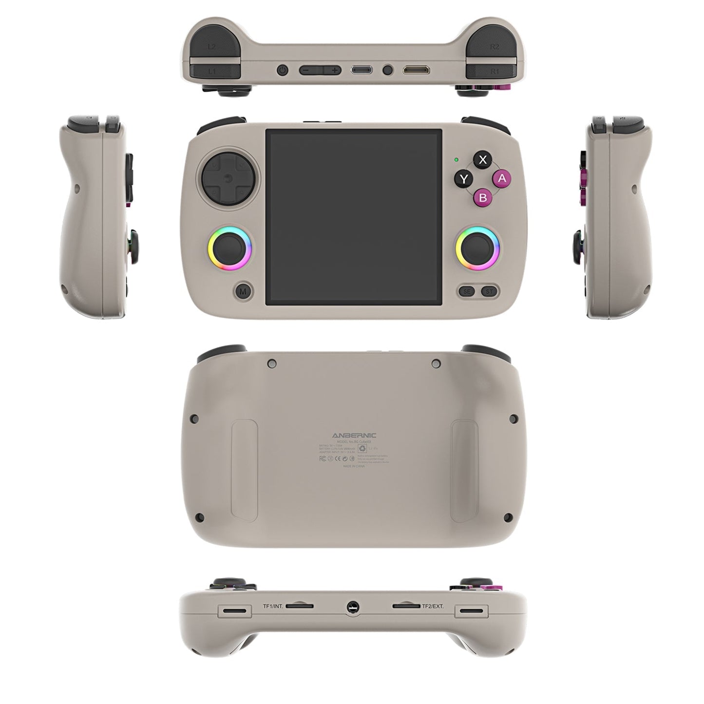 Anbernic RG CubeXX Retro Handheld Game Console - Unique Square 3.95" IPS 720x720 RGB Linux 30 Emulators 3800mAh Portable Gaming