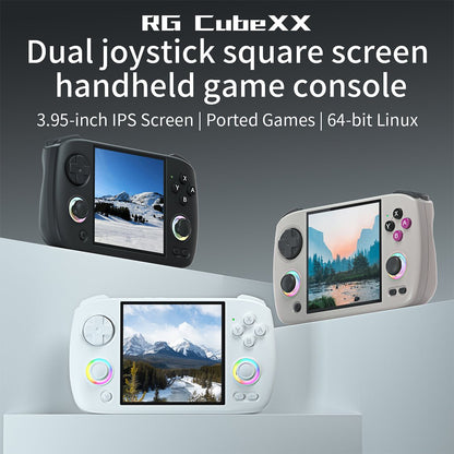 Anbernic RG CubeXX Retro Handheld Game Console - Unique Square 3.95" IPS 720x720 RGB Linux 30 Emulators 3800mAh Portable Gaming