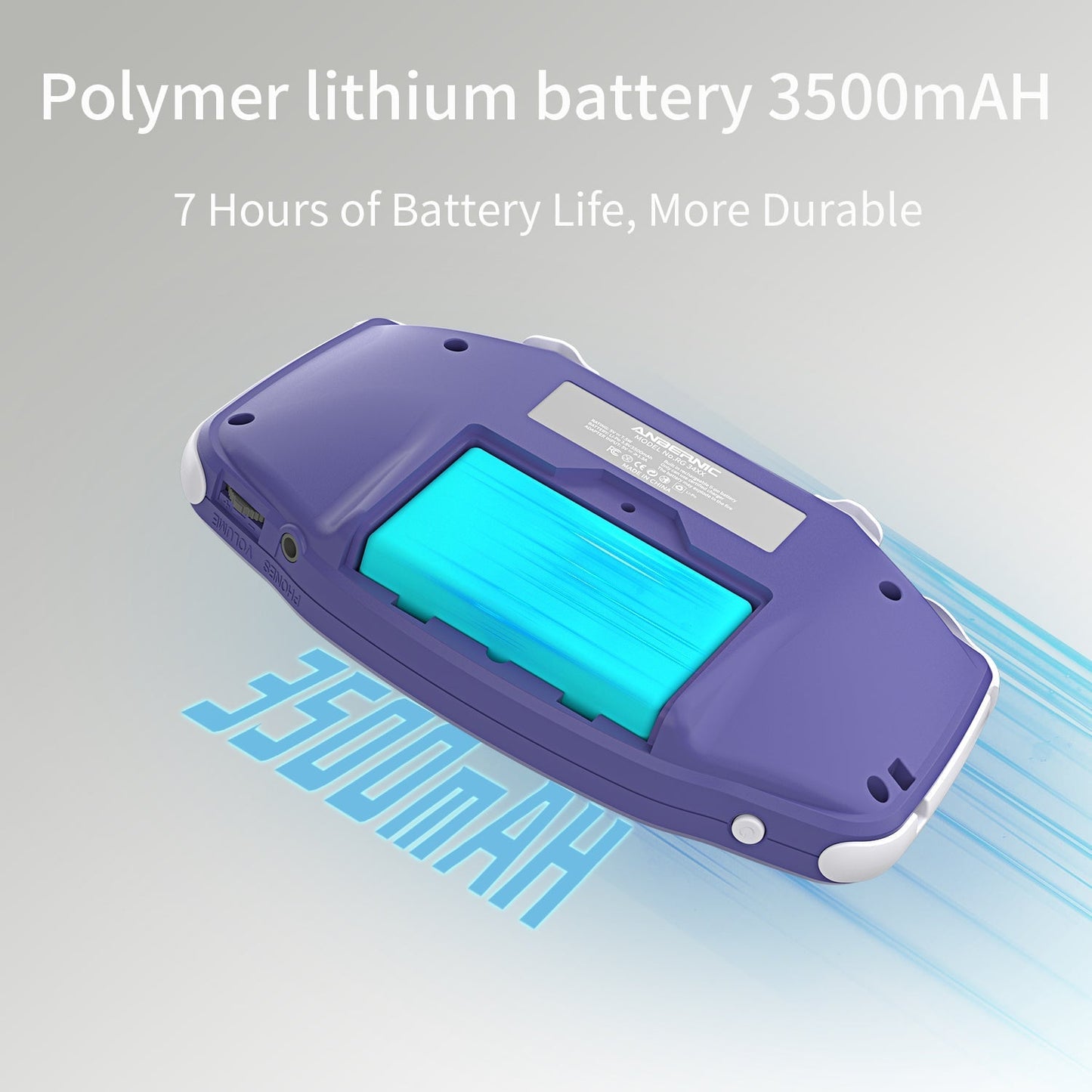 Handheld Game Console Anbernic RG34XX GBA-Style with 3.4-Inch IPS OCA Full-Lamination, 720x480, 3500mAh Battery, Linux, Mini HDMI