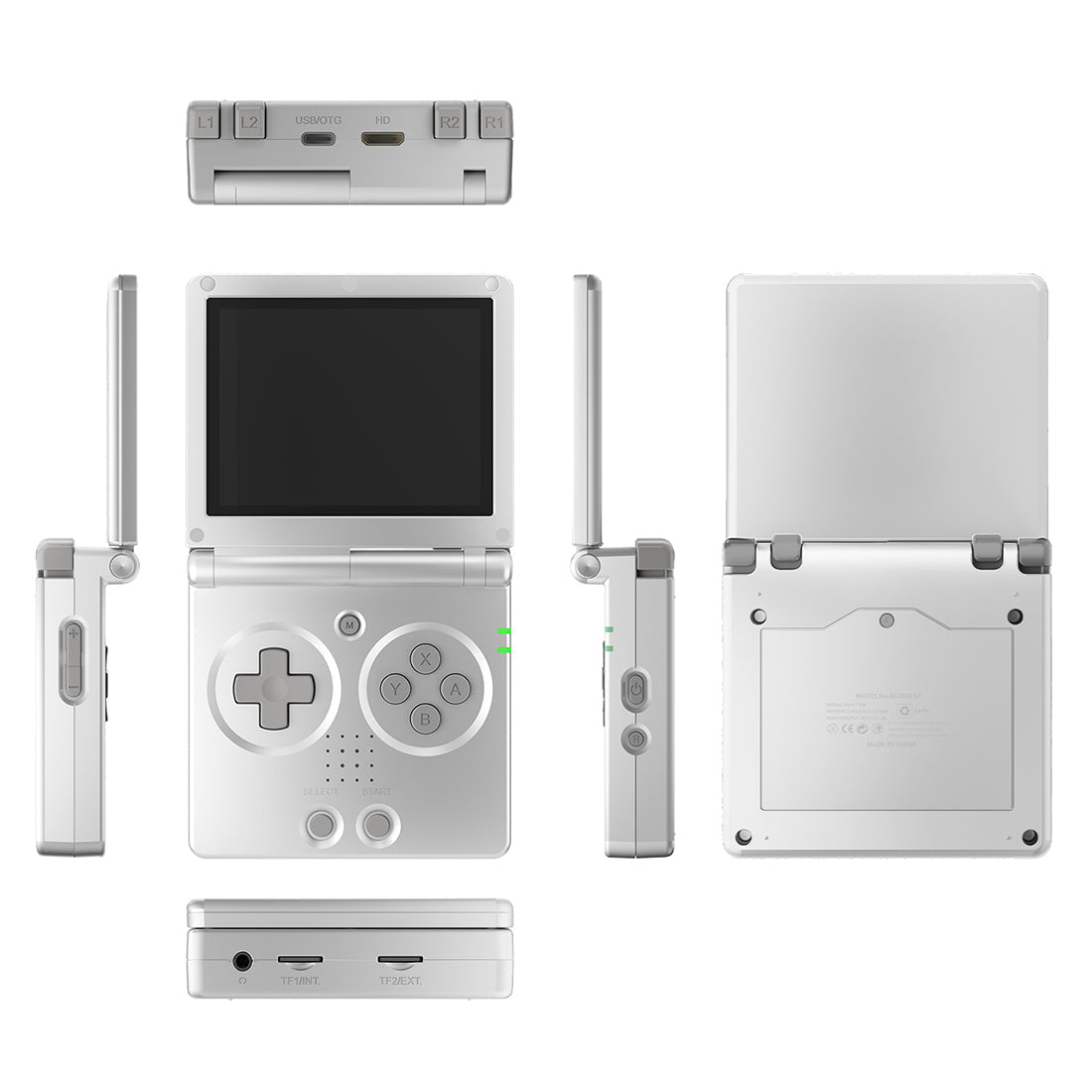Handheld Game Console Anbernic RG35XXSP Clamshell with 3.5-inch IPS OCA Full-View, 32GB+64GB or 32GB+128GB Options, 3300mAh Battery, Linux