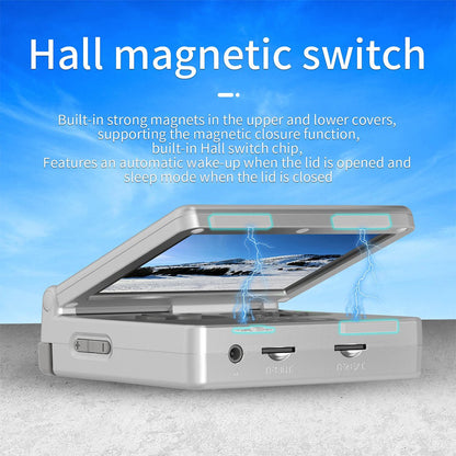 Handheld Game Console Anbernic RG35XXSP Clamshell with 3.5-inch IPS OCA Full-View, 32GB+64GB or 32GB+128GB Options, 3300mAh Battery, Linux