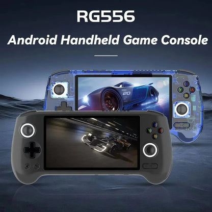 Anbernic RG556 Android 13 AMOLED Retro Handheld Game Console 5.48-Inch 1080p Hall Joystick Active Cooling HDMI 8GB RAM 30+ Emulators PS2 GameCube Premium Gaming Gift
