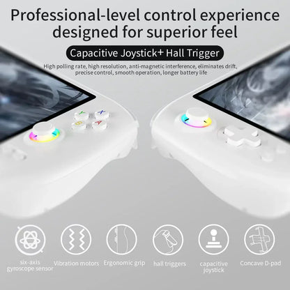 Handheld Game Console Anbernic RG557 with 5.48-Inch AMOLED, 1920x1080, OCA Full Lamination, 5500mAh Battery, Android 14