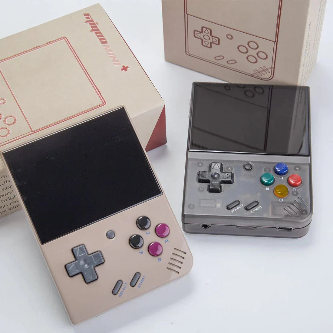 Handheld Game Console Miyoo Mini Plus with 3.5-inch IPS, 64GB stock-system card Options, 3000mAh Battery, Onion OS