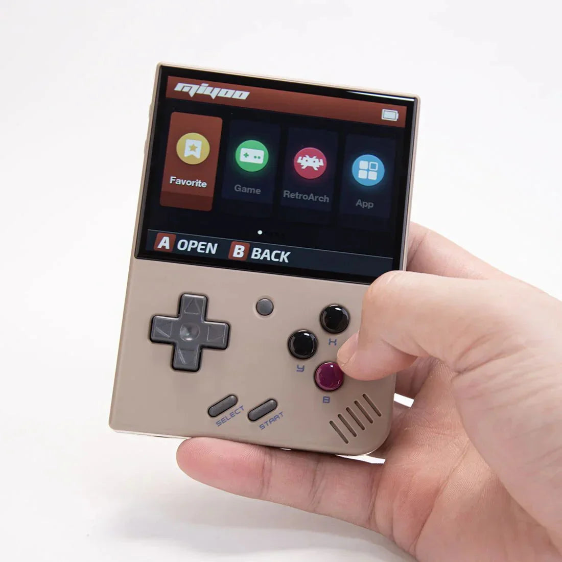 Handheld Game Console Miyoo Mini Plus with 3.5-inch IPS, 64GB stock-system card Options, 3000mAh Battery, Onion OS