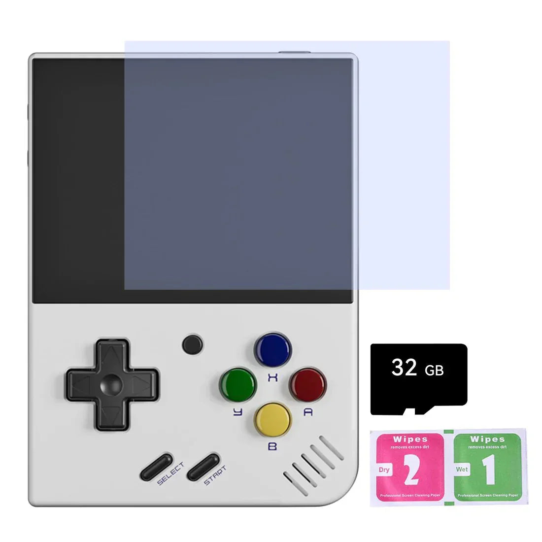 Handheld Game Console Miyoo Mini Plus with 3.5-inch IPS, 64GB stock-system card Options, 3000mAh Battery, Onion OS