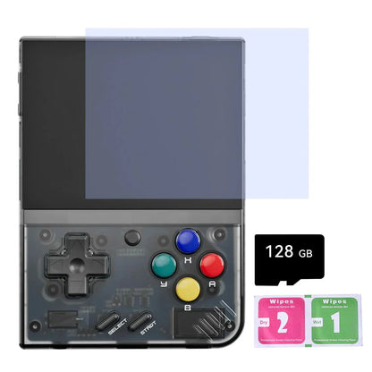 Handheld Game Console Miyoo Mini Plus with 3.5-inch IPS, 64GB stock-system card Options, 3000mAh Battery, Onion OS