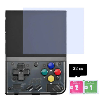 Handheld Game Console Miyoo Mini Plus with 3.5-inch IPS, 64GB stock-system card Options, 3000mAh Battery, Onion OS