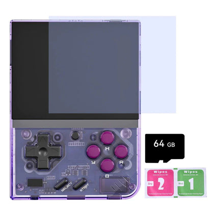 Handheld Game Console Miyoo Mini Plus with 3.5-inch IPS, 64GB stock-system card Options, 3000mAh Battery, Onion OS
