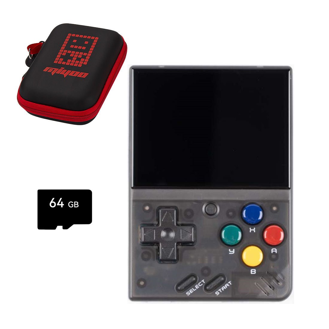Handheld Game Console Miyoo Mini V4 with 2.8-Inch IPS, 750x560 resolution, 64GB stock-system card Options, 2000mAh Battery, Onion OS