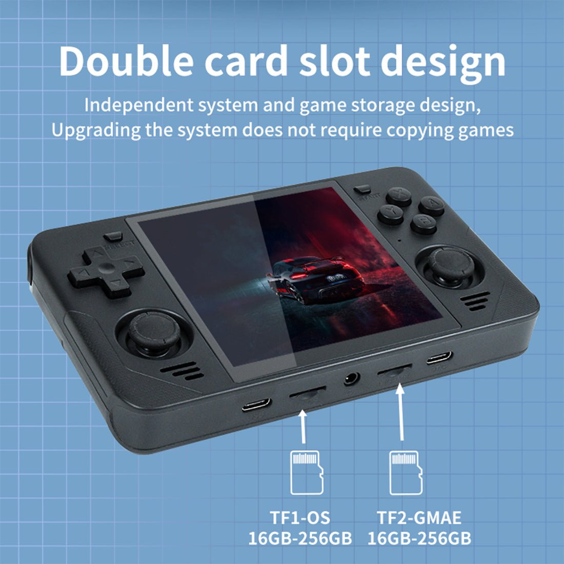 Handheld Game Console Powkiddy RGB30 with 4-Inch IPS OCA fully laminated, 720x720 (1:1 square), 16GB+64GB or 16GB+128GB Options