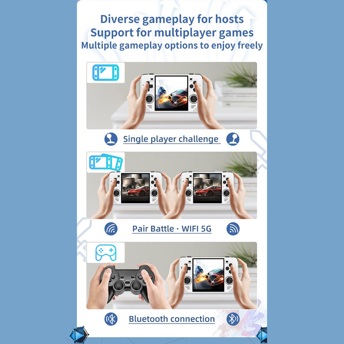 Handheld Game Console Powkiddy RGB30 with 4-Inch IPS OCA fully laminated, 720x720 (1:1 square), 16GB+64GB or 16GB+128GB Options