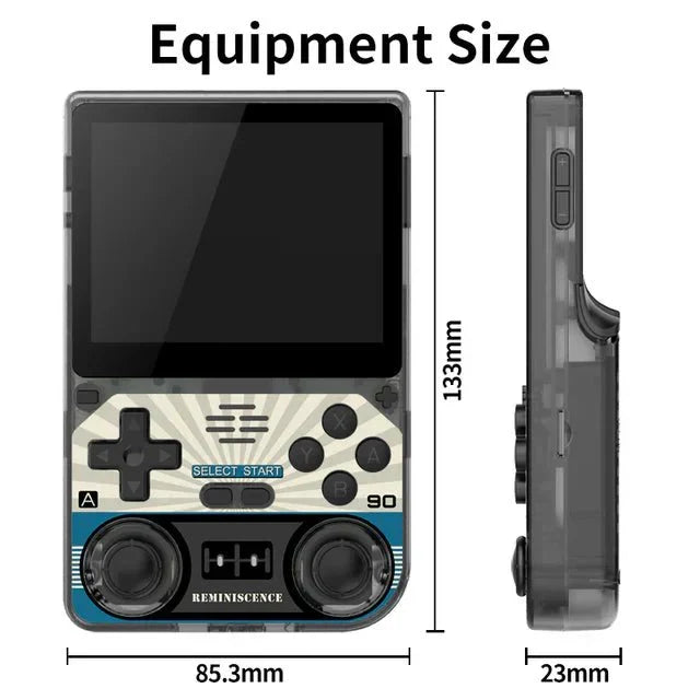 Powkiddy V20 Handheld Game Console – 3.5" IPS Vertical 5000mAh 10-Hour Battery Dual TF Card Slots Linux Allwinner A133P Retro Gaming System Up to 256GB