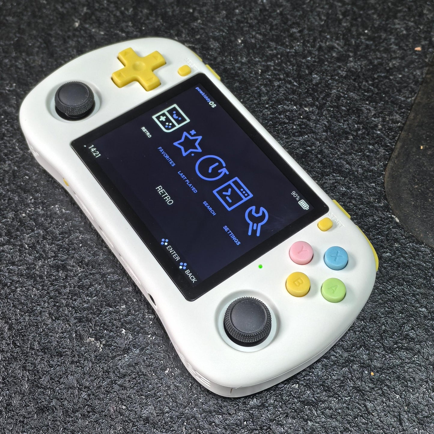 Handheld Game Console Powkiddy X35H with 3.5-Inch IPS full lamination, 640x480, 64GB or 128GB Options, 3000mAh Battery, Linux, HDMI