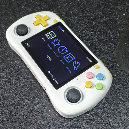 Handheld Game Console Powkiddy X35H with 3.5-Inch IPS full lamination, 640x480, 64GB or 128GB Options, 3000mAh Battery, Linux, HDMI