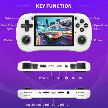 Handheld Game Console Powkiddy X35H with 3.5-Inch IPS full lamination, 640x480, 64GB or 128GB Options, 3000mAh Battery, Linux, HDMI