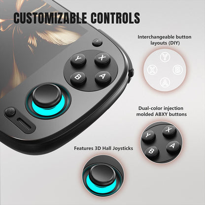 Handheld Game Console Retroid Pocket 5 with 5.5-Inch AMOLED, 1080p @ 60fps, 128GB Options, 5000mAh Battery, Android 13, HDMI via USB-C