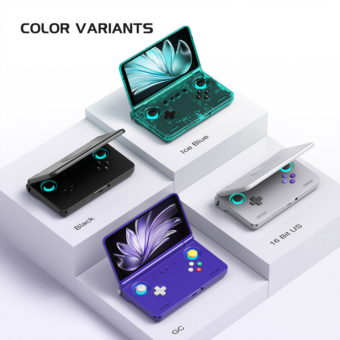 Handheld Game Console Retroid Pocket Flip 2 with 5.5-Inch AMOLED, 1080p @ 60fps, 128GB Options, 5000mAh Battery, Android 13