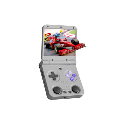 Handheld Game Console Miyoo Flip V2 Clamshell with 3.5-inch IPS, 128GB or 64GB stock-system card Options, 3000mAh Battery, HDMI