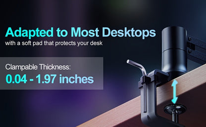 Low-Profile Microphone Boom Arm, 360-Degree Foldable Desk Mount Stand detail image - detail view 14