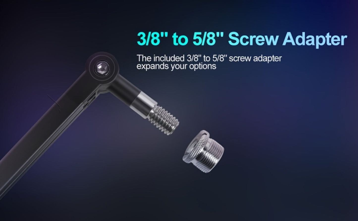 Low-Profile Microphone Boom Arm, 360-Degree Foldable Desk Mount Stand detail image - detail view 16
