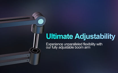 Low-Profile Microphone Boom Arm, 360-Degree Foldable Desk Mount Stand detail image - detail view 17