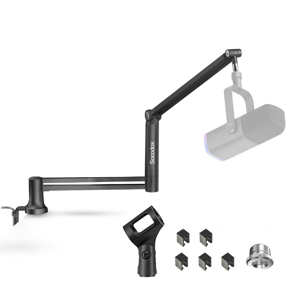 Low-Profile Microphone Boom Arm, 360-Degree Foldable Desk Mount Stand detail image - detail view 5