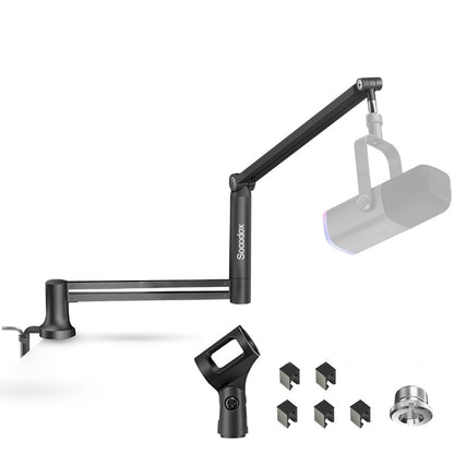 Low-Profile Microphone Boom Arm, 360-Degree Foldable Desk Mount Stand detail image - detail view 5