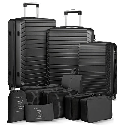 Luggage Set – 10 Piece, ABS Hardshell, Spinner Wheels, Combination Lock – detail view 2