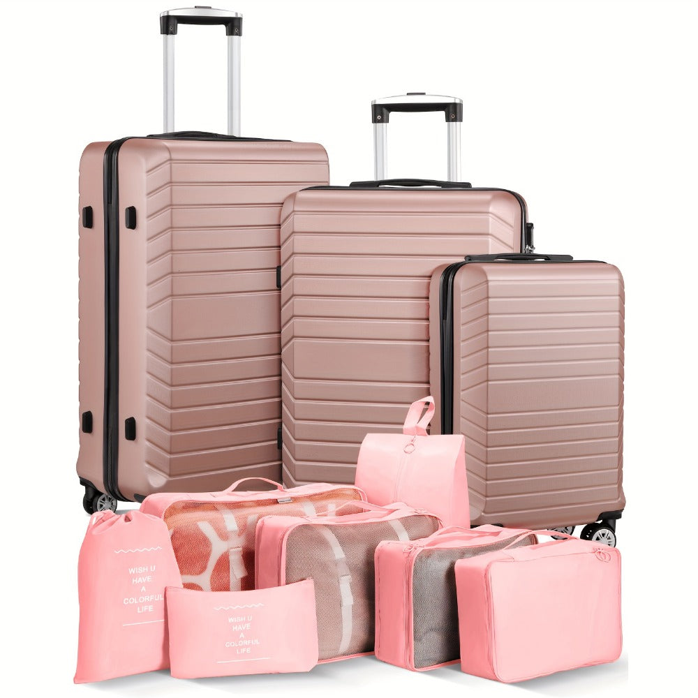 Luggage Set – 10 Piece, ABS Hardshell, Spinner Wheels, Combination Lock – detail view 6