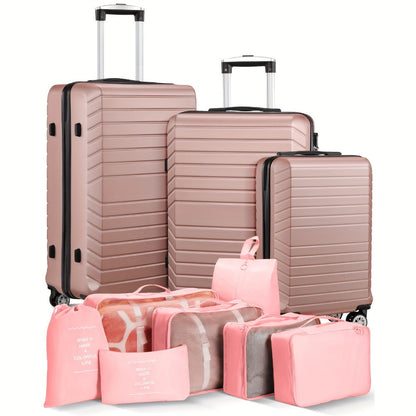 Luggage Set – 10 Piece, ABS Hardshell, Spinner Wheels, Combination Lock – detail view 6
