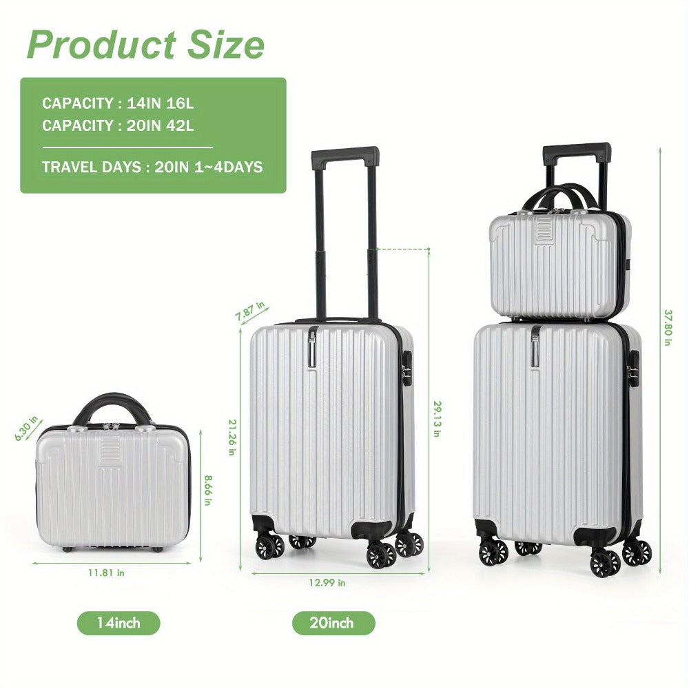 Luggage Set – 2 Piece, 20 Inch, 14 Inch, Hardshell – detail view 16