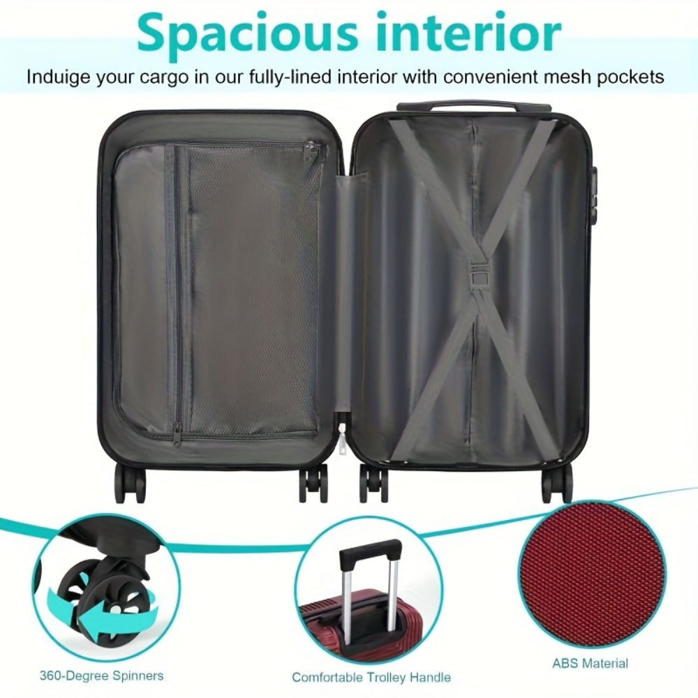 Luggage Set – 2 Piece, 20 Inch, 14 Inch, ABS Hardshell – detail view 15