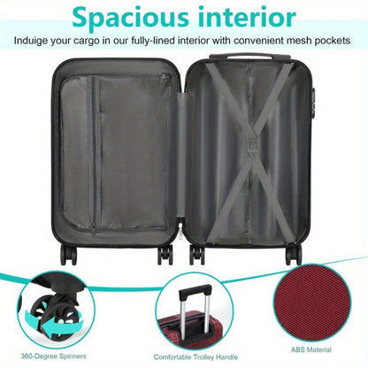 Luggage Set – 2 Piece, 20 Inch, 14 Inch, ABS Hardshell – detail view 5