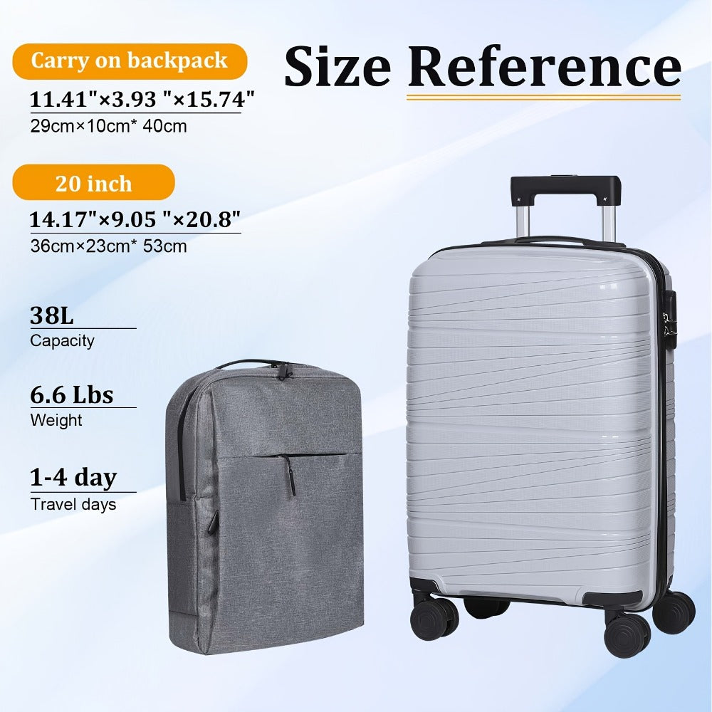 Luggage Set – 2 Piece, 20 Inch, 14 Inch, Spinner Wheels – detail view 14