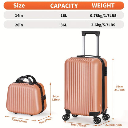 Luggage Set – 2 Piece, 20 Inch, 14 Inch, Spinner Wheels – detail view 19