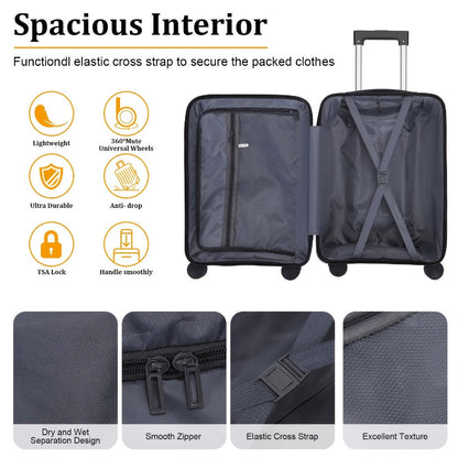 Luggage Set – 2 Piece, 20 Inch, 14 Inch, Spinner Wheels – detail view 33