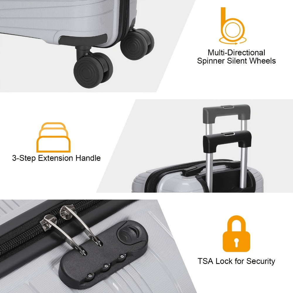 Luggage Set – 2 Piece, 20 Inch, 14 Inch, Spinner Wheels – detail view 36