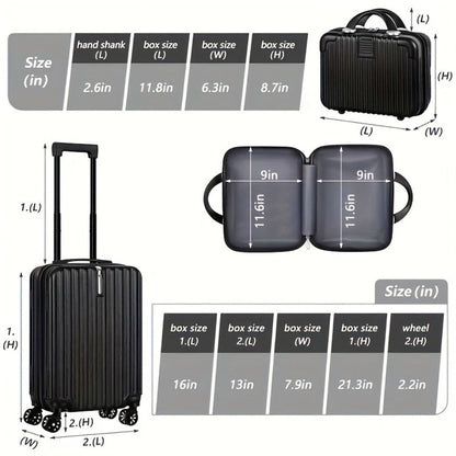 Luggage Set – 2-Piece, 20 Inch, Hardshell, for Travel & Work – detail view 48