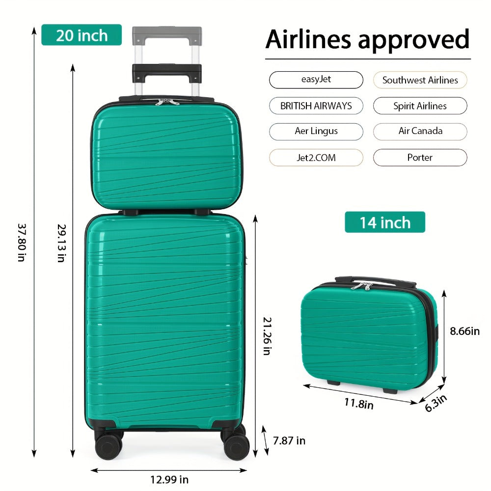 Luggage Set – 2 Piece, Lightweight, for Travel & School – detail view 9