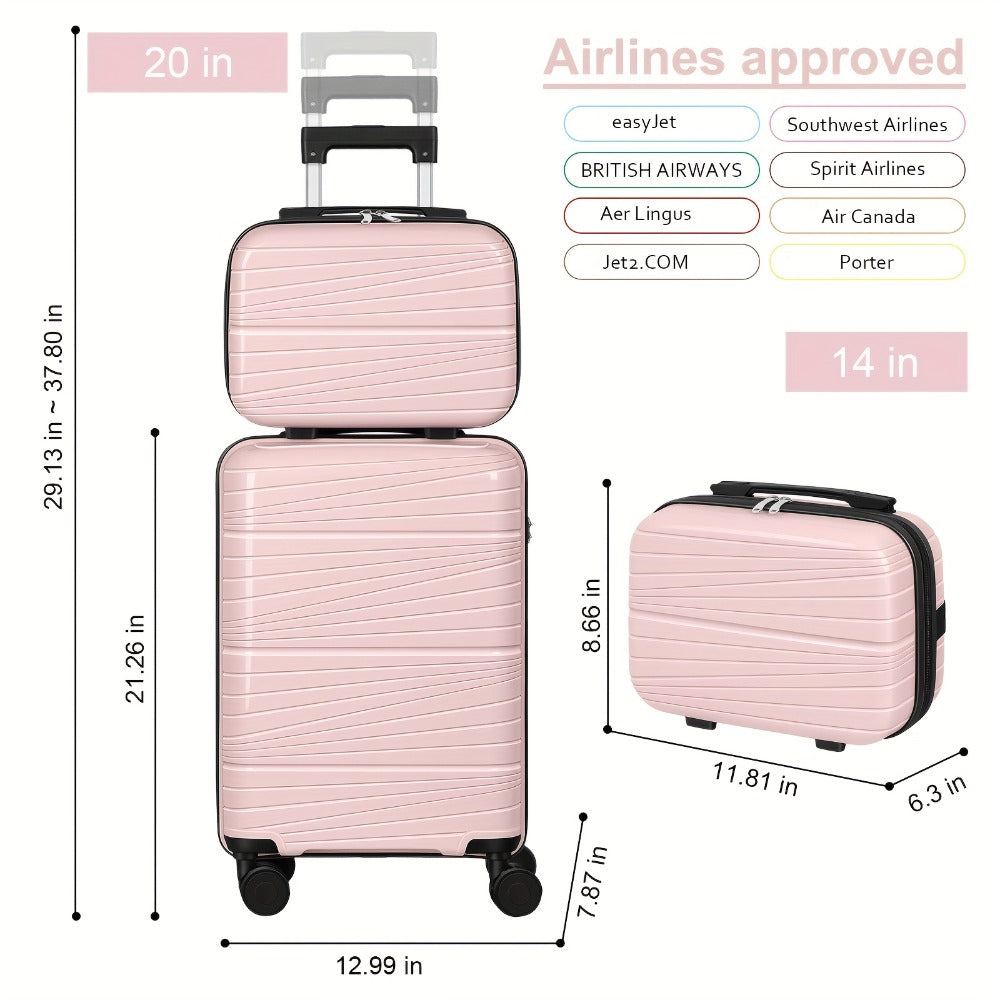 Luggage Set – 2 Piece, Lightweight, for Travel & School – detail view 11