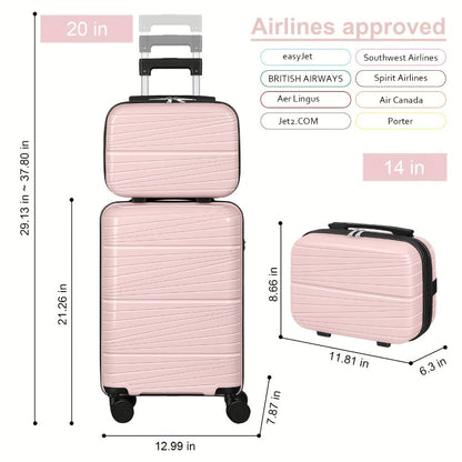 Luggage Set – 2 Piece, Lightweight, for Travel & School – detail view 11