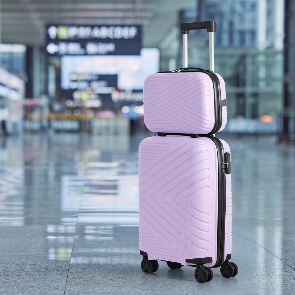 Luggage Set – 2 Piece, Lightweight, for Travel & School – front view