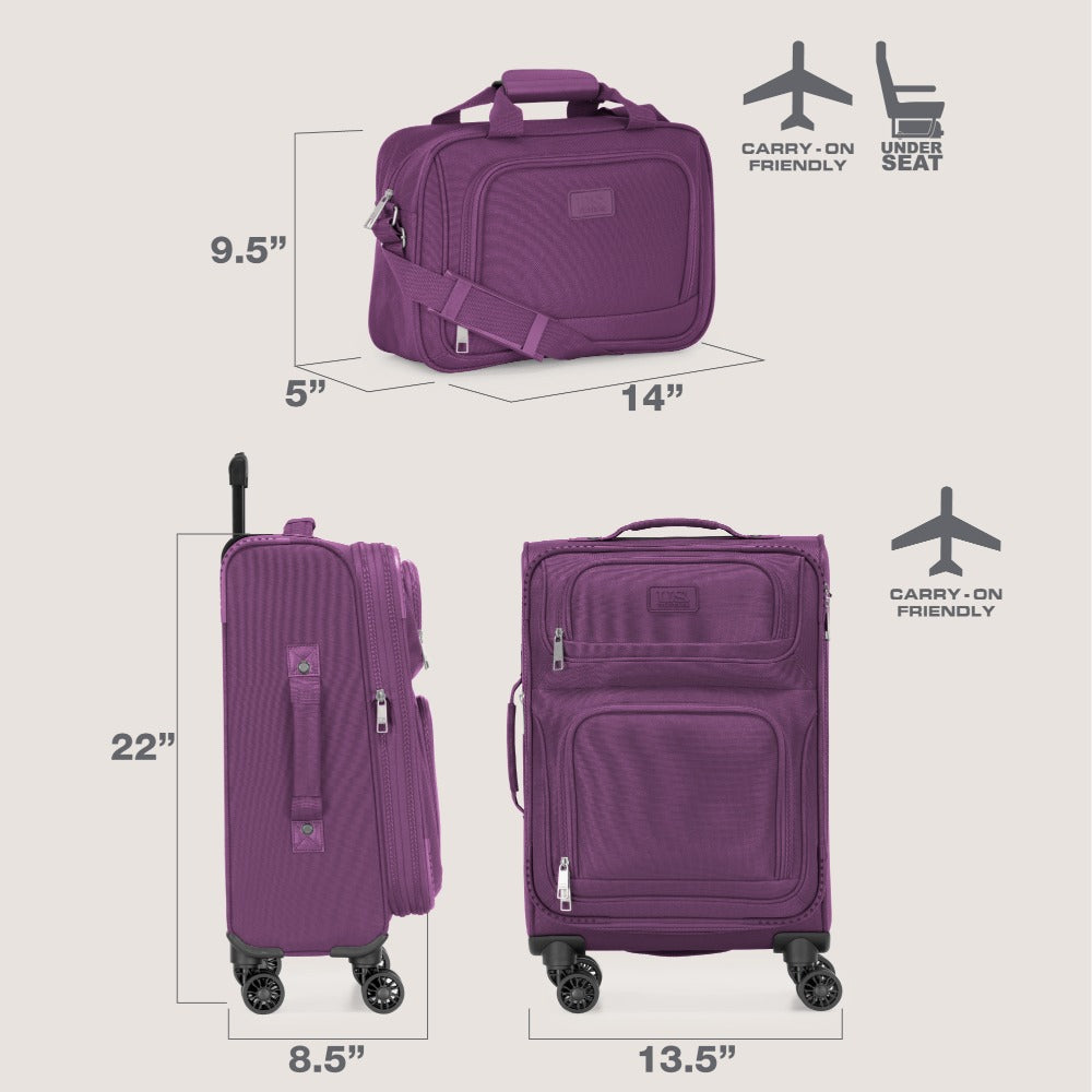 Luggage Set – 2 Piece, Soft Shell, Expandable, Spinner Wheels – detail view 13