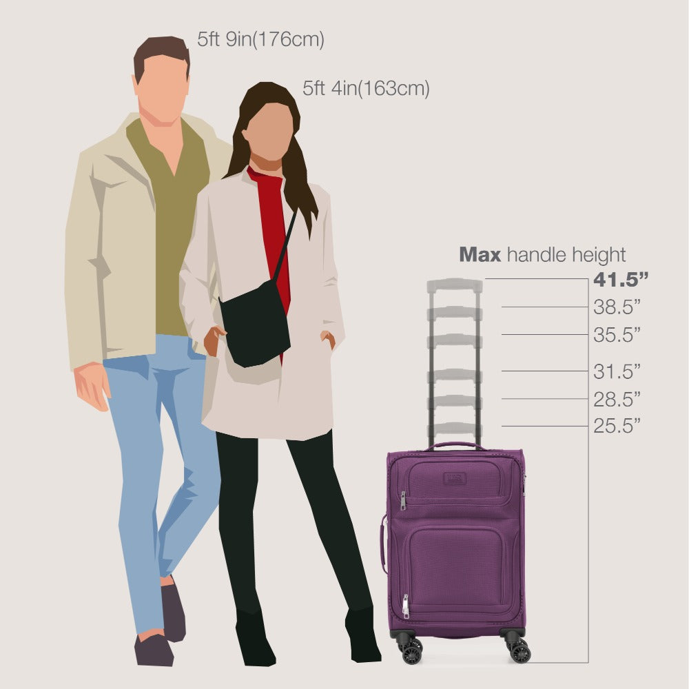 Luggage Set – 2 Piece, Soft Shell, Expandable, Spinner Wheels – detail view 14