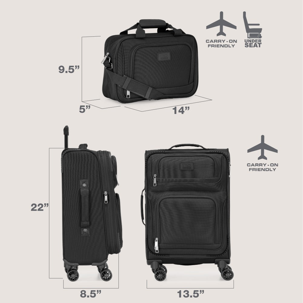 Luggage Set – 2 Piece, Soft Shell, Expandable, Spinner Wheels – detail view 8