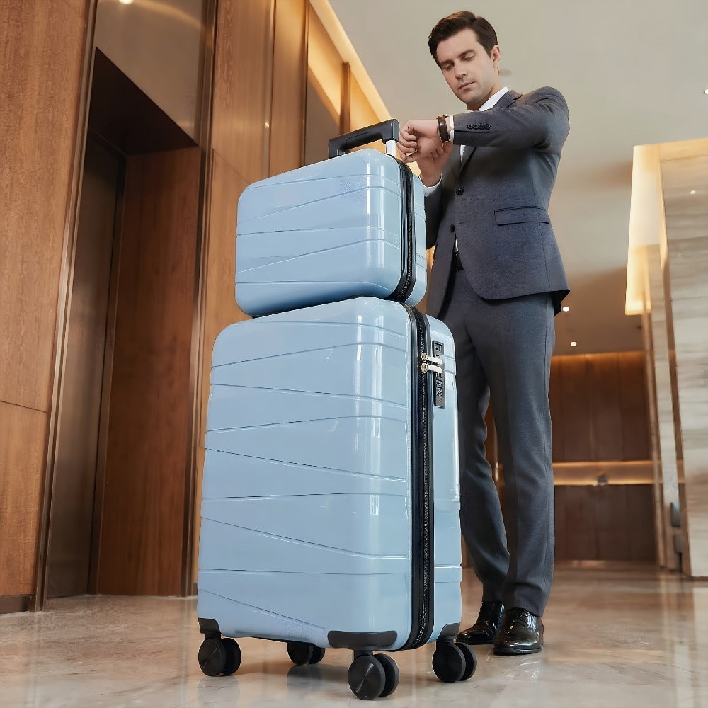 Luggage Set – 20 Inch, 14 Inch, ABS Hardshell, Spinner Wheels – detail view 11