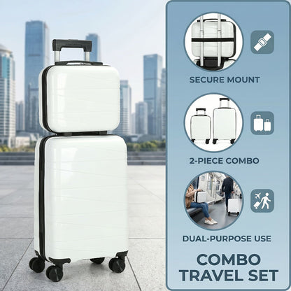 Luggage Set – 20 Inch, 14 Inch, ABS Hardshell, Spinner Wheels – detail view 12